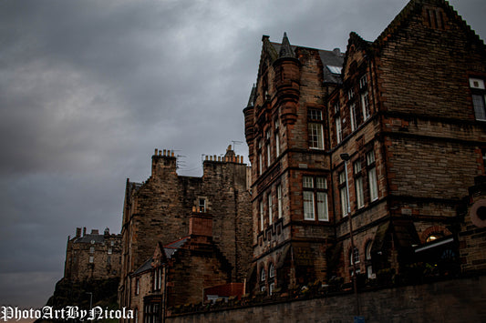 Dramatic Clouds Set behind Edinburgh Castle